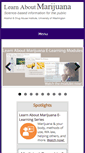 Mobile Screenshot of learnaboutmarijuanawa.org