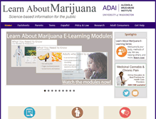 Tablet Screenshot of learnaboutmarijuanawa.org